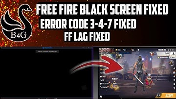 Smartgaga emulator free fire black screen fix | after update | ERROR CODE 3 4 7 FIXED
