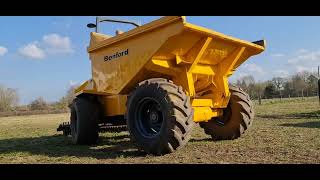 Rolling grassland with 6 tonne Benford Dumper