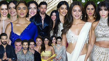 Celebrities Arrive At Ramesh Taurani Diwali Party 2025 | Hrithik Roshan,Nora,Mrunal,Pooja,Krithi