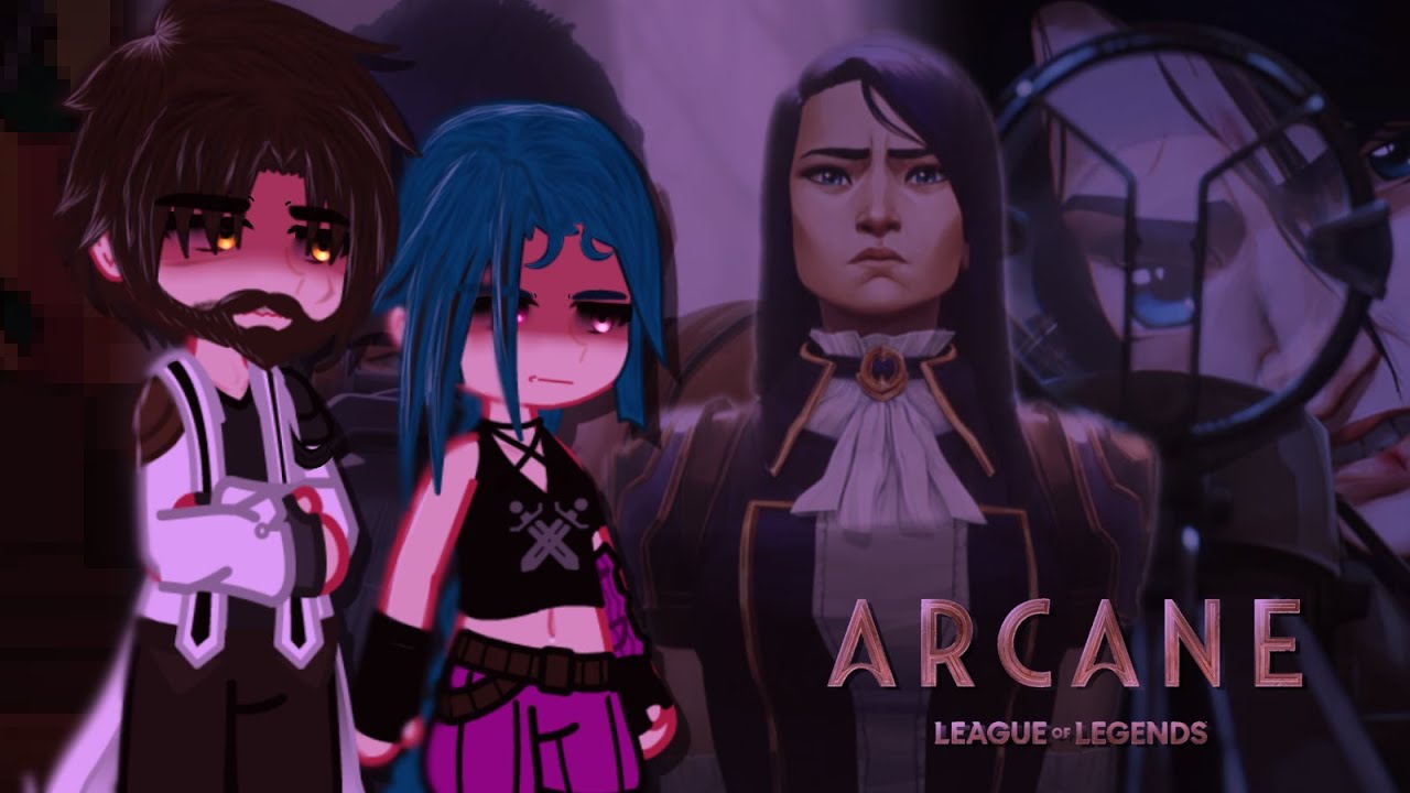 Arcane characters react to eachother | Caitlyn | CaitVi | 1/9 | ( JayVik & Timebomb ) | Gacha Nebula