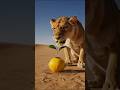 A Lion Saved a life of lemon tree#ai #facts #farming #funny