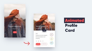 Animated Profile Card Transition Effect HTML, CSS & JS