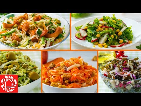 5 вкусных Постных Салатов на Каждый День и на Праздник! Готовятся Ну очень Просто!