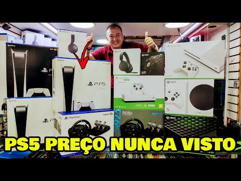 PS5 OFERTA EXCLUSIVA APENAS 3 UNIDADES - XBOX SERIES X MENOR PREÇO DA STA IFIGENIA