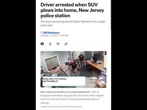 Bonus story: New Jersey man #newjersey #gunsnroses #welcometothejungle #arrest