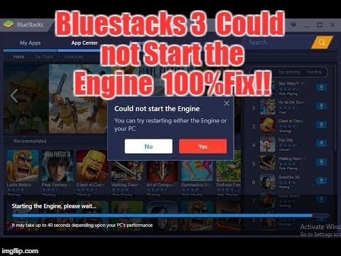 bluestacks 3 could not start engine windows 10 bluestacks 3 could not start engine windows 10