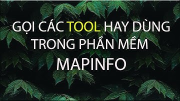 Gọi các tool hay dùng trong Mapinfo hiển thị trên thanh công cụ #Khánh NQ#kiemlam#lamnghiep#tinhoc