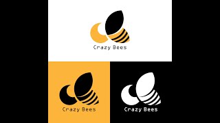 Bee Logo Drawing Process