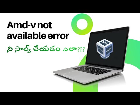 Amd-v not available error solving | virtualbox errors