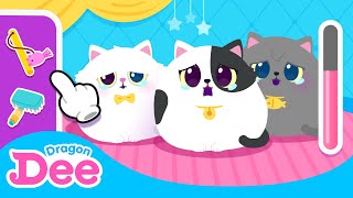 Help!! Three baby kittens are in trouble! 🐾| Take Care Game For Kids | Dragon Dee Games for Children screenshot 1