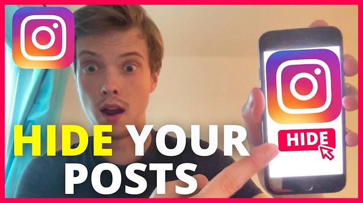 How to keep someone from seeing your posts on instagram