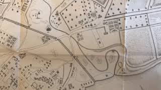 Manhattan New York City in 1742-44 made 1854 large city plan map detailed