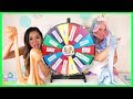 Sparkles the Unicorn Plays GIANT Mystery Wheel 3 Colors of Slime Glue Switch Up Challenge