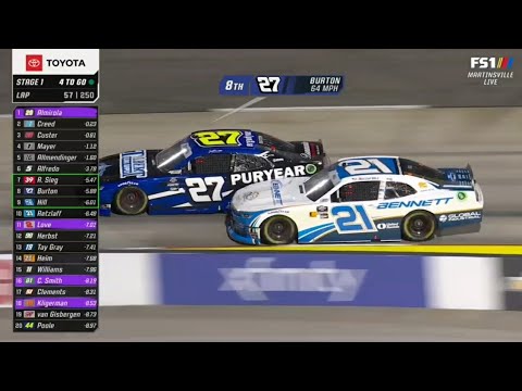 STAGE 1 FINISH - 2024 DUDE WIPES 250 NASCAR XFINITY SERIES AT MARTINSVILLE