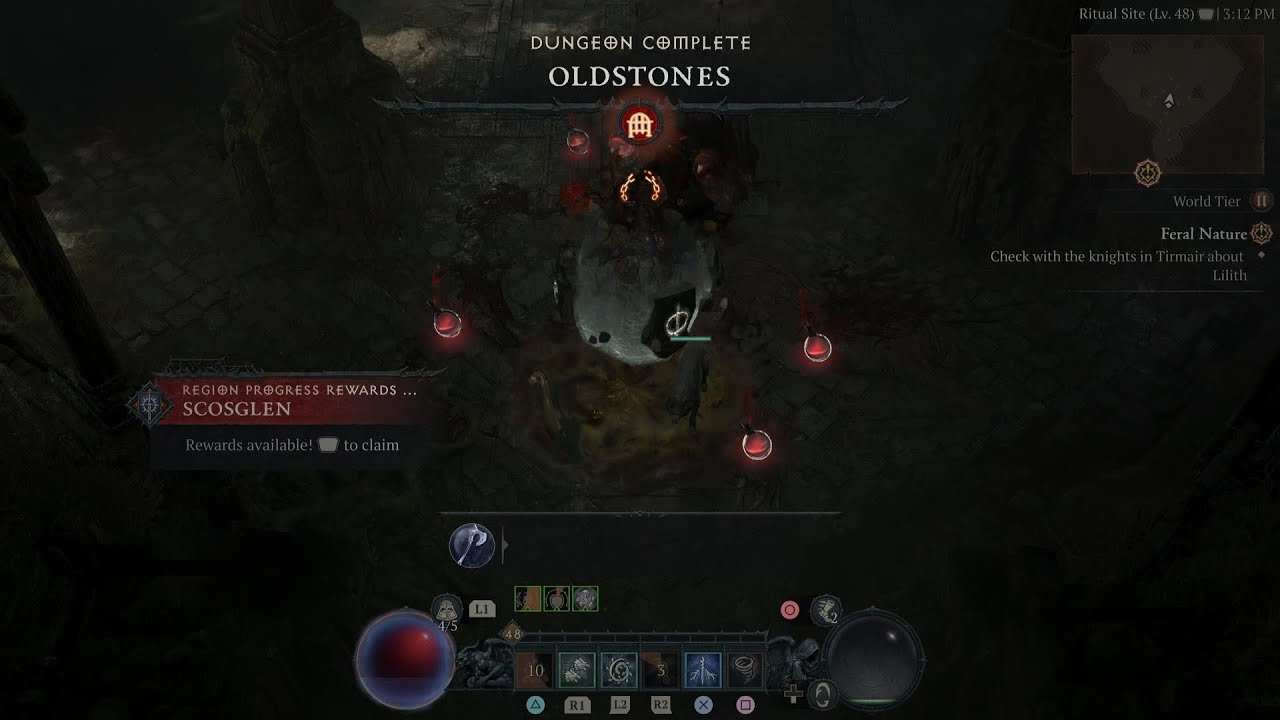 Diablo 4 THIS DRUID BUILD IS BROKEN! Oldstones Dungeon (Lvl 48) World