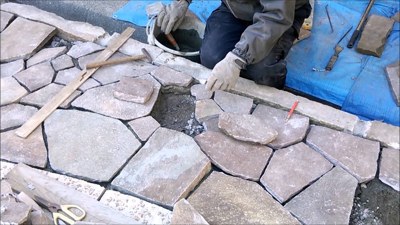 石張り施工方法 石張りのコツ教えます Youtube