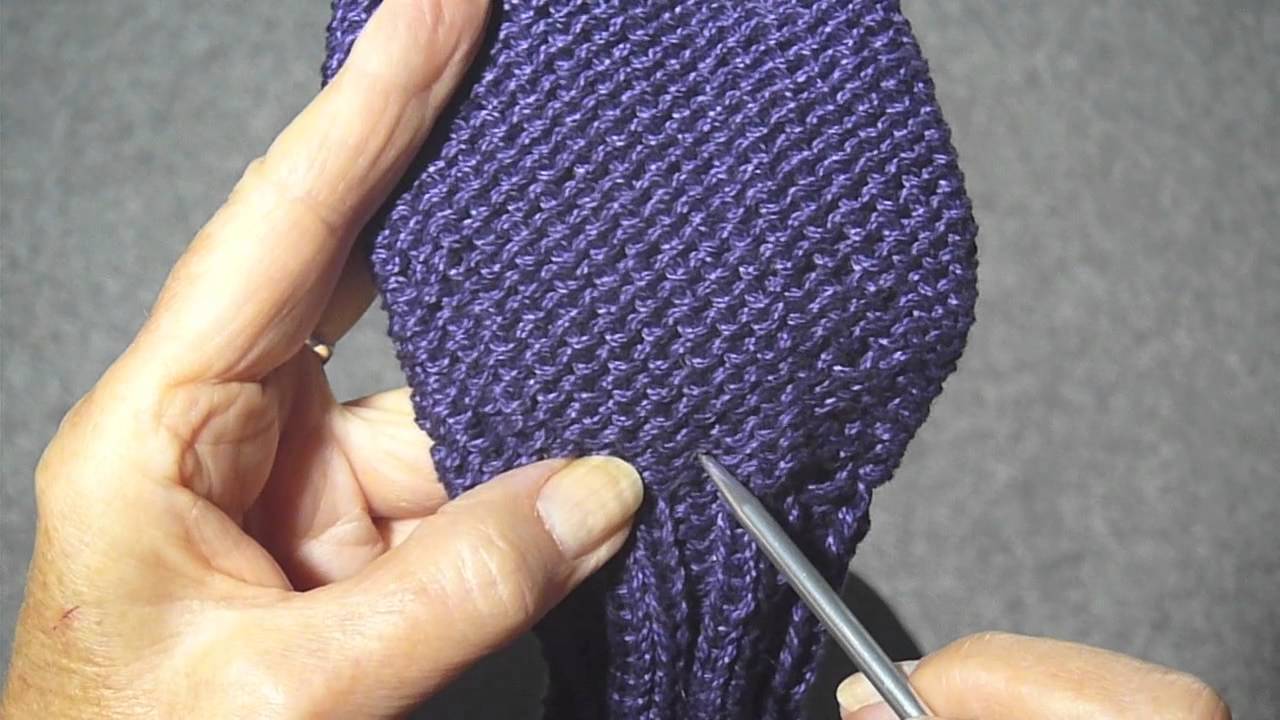 COUNTING STITCHES PURL ROWS - YouTube