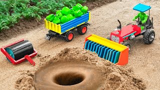 diy Construction Vehicles making Road | Homemade Concrete Mixer, Road Roller Filling Road Hole