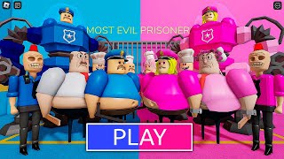 All Girl Bosses Vs All Boy Bosses Barry's Mode! Barry's Prison Run Obby Walkthrough Roblox