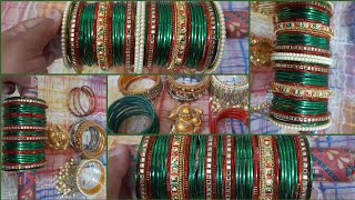 Let's make bangle set of Red N Green color for Newly wed bride|Good Day😀😀