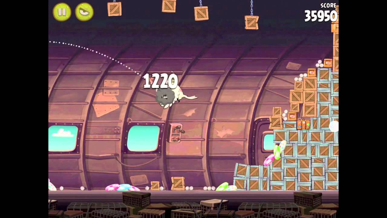 Angry Birds Rio Level 30 (12-15) Smugglers Plane Walkthrough 3 Star - YouTube