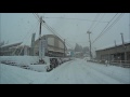 雪の町内一周ドライブ