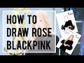 How to draw ros    rose step by step drawing  farish era viralillustration kpop