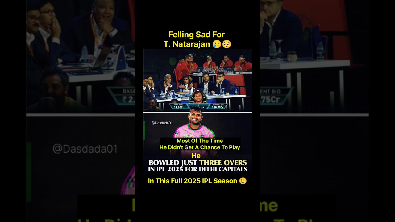 Felling Sad For T. Natarajan🥺🥲 