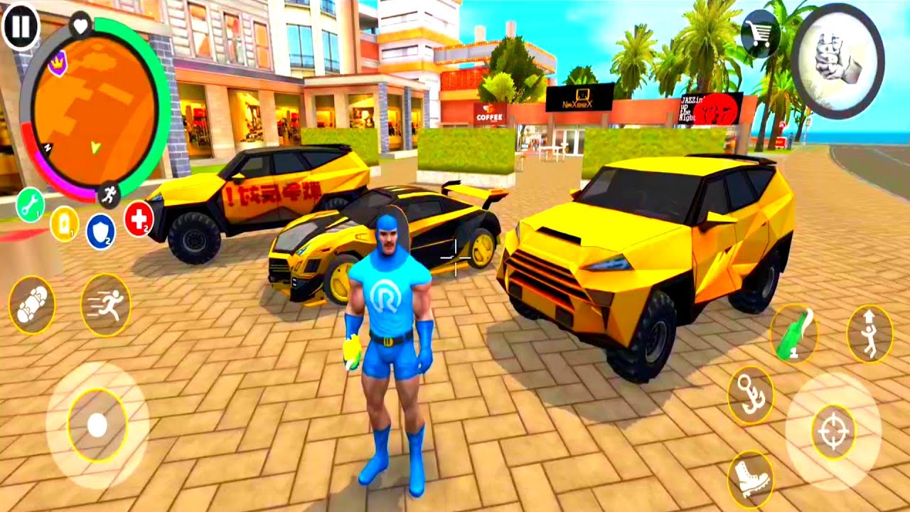 Super Rope Hero Modern Battle Gangster Crime Simulator