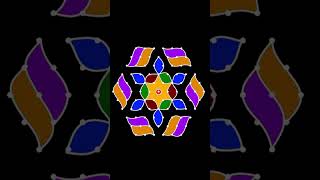 11-6 dots rangoli design  #muggulu #rangoli