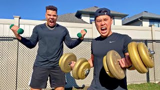 DAVIDPARODY VS WOLFIE STRENGTH TEST!!!