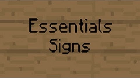 Essentials Signs Tutorial [Buy, Sell and Trade]