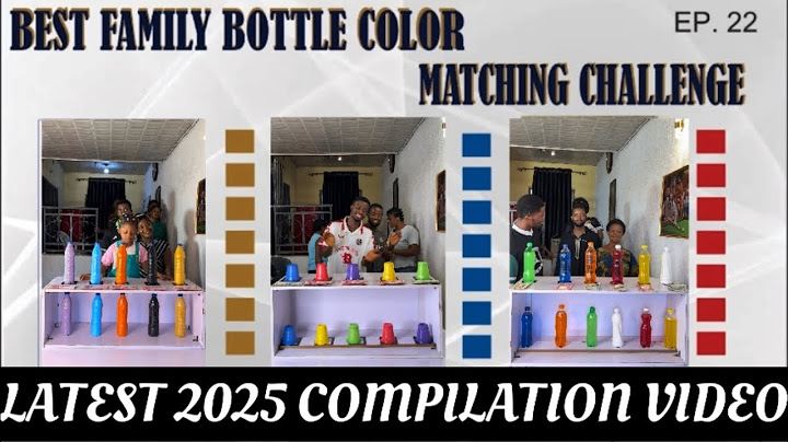 🆕THE MOST WONDERFUL, SMART & ENTERTAINING FIVE(5) BOTTLE COLOR MATCHING CHALLENGE -COMPILATION VIDEO