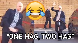 🤣Man United Fans Singing Ten Hag Song As He Arrives At Old Trafford