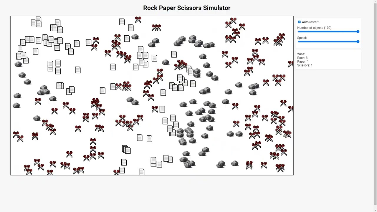rock paper scissors simulator