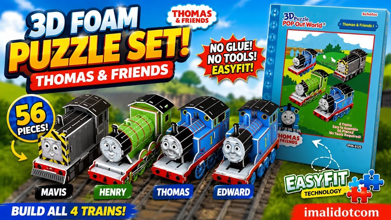 スマートトーマスページ 🚂 Building Thomas & Friends 3D Foam Puzzle Set! Easy POP Out