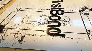 Piranha ATC 1325 CNC Router producing folded panels with push through acrylic lettering