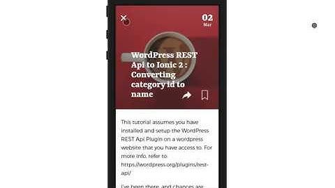 Magaza Ionic 2 App starter for Wordpress