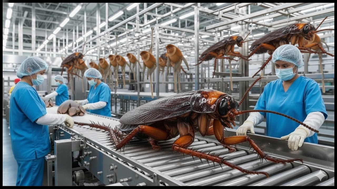 Inside the Giant Cockroach Factory: The Full Automatic Process They ...
