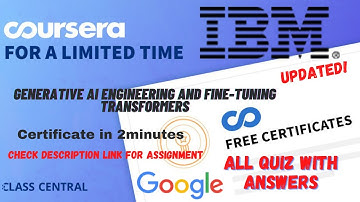 Generative AI Engineering and Fine-Tuning Transformers,All Quiz Answers.#coursera #quizanswers
