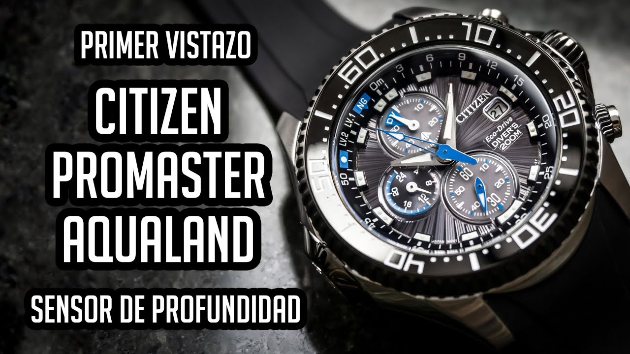 Eco-Drive Promaster Reloj de Buceo con de Profundidad - Primer - YouTube