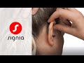 How to insert styletto ax in the ear  signia hearing aids
