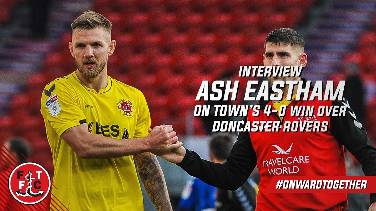 Ash Eastham after scoring against Doncaster | Post Match football score