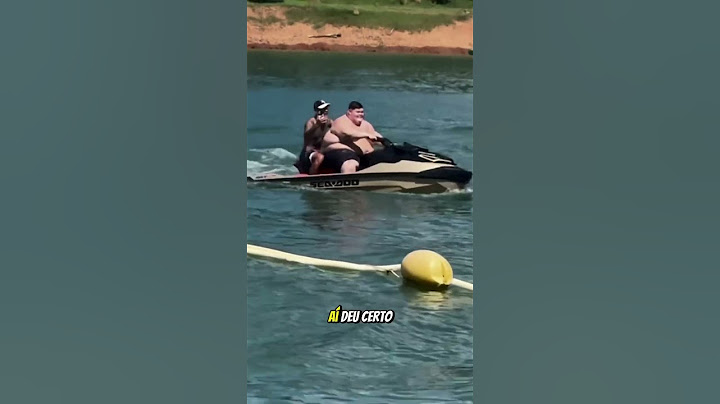Gordao da Xj realizou o sonho de andar de jetski