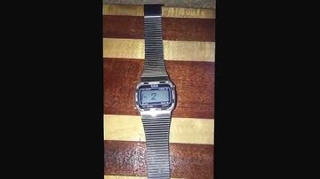 1981 MBO scrolling dot matrix led digital watch in action