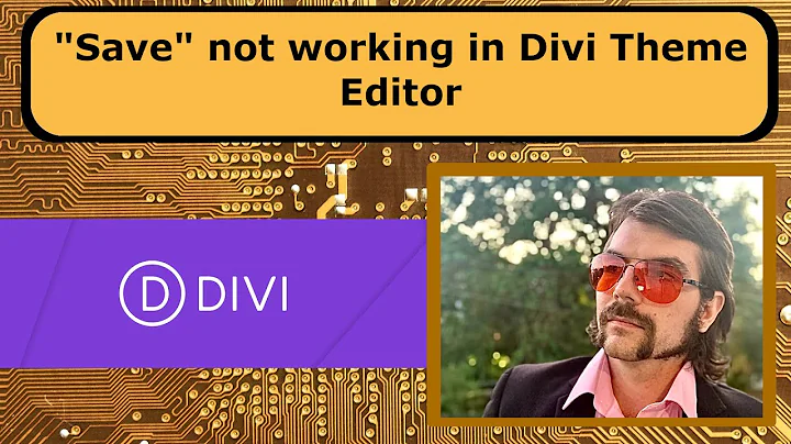 Divi "Save" Button not Working in Theme Builder