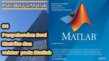 penyelesaian soal matriks dan vektor pada matlab