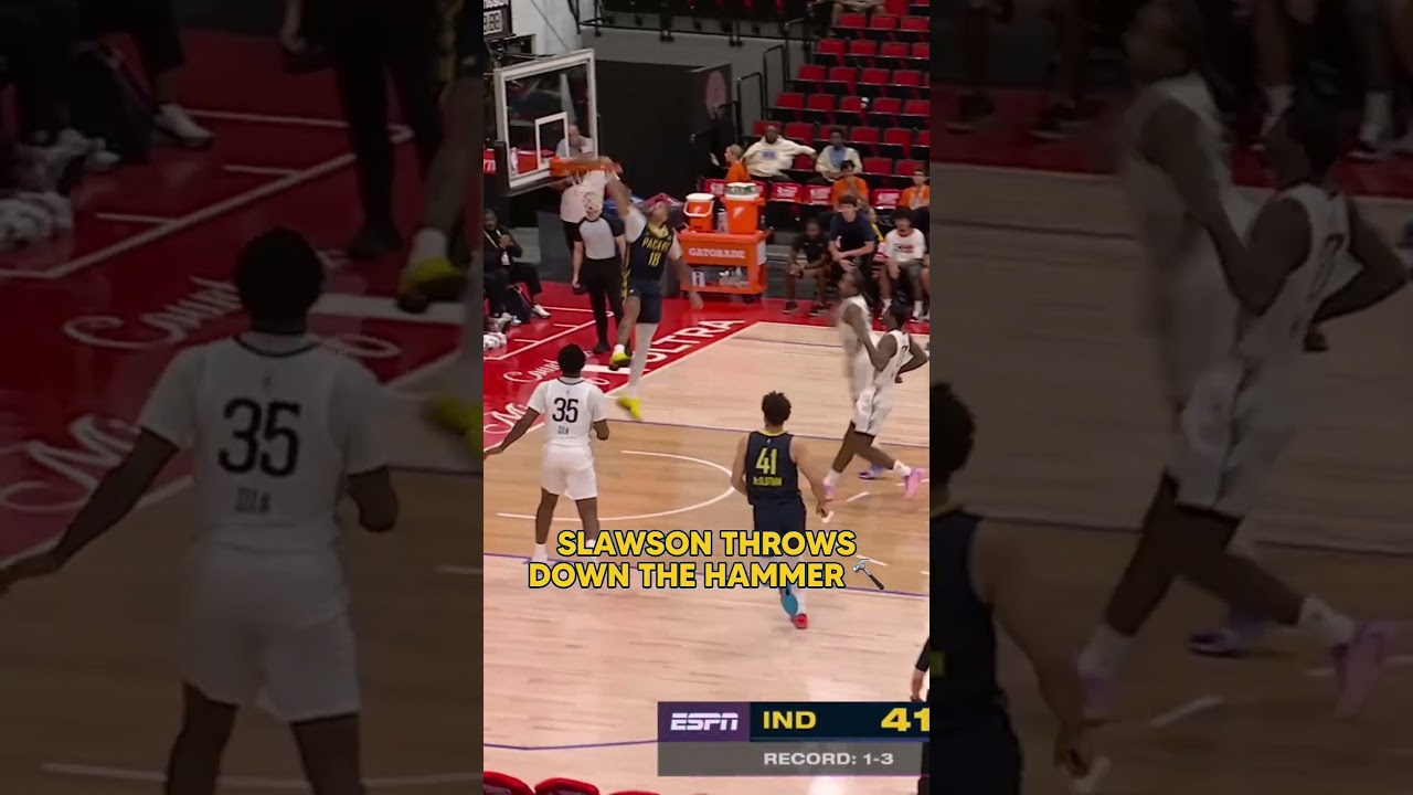 It's Hammer Time 🔨 Jalen Slawson with the MASSIVE Slam