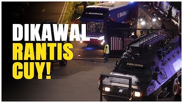 Momen Kedatangan Bus Timnas Bahrain yang Dijaga Ketat Oleh Kendaraan Rantis Polisi