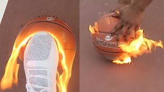 MAN VS. BURNING BASKETBALL SHOOTING CHALLENGE! screenshot 5